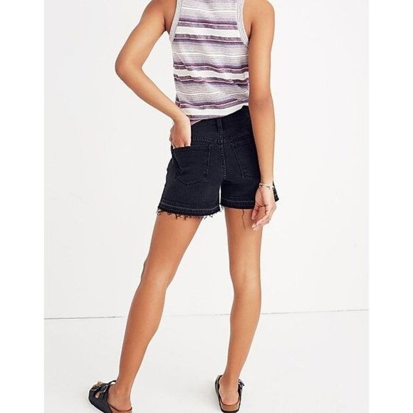 Madewell Pants - MADEWELL High-Rise Denim Shorts in Clint Wash Drop-Hem Edition Size 26